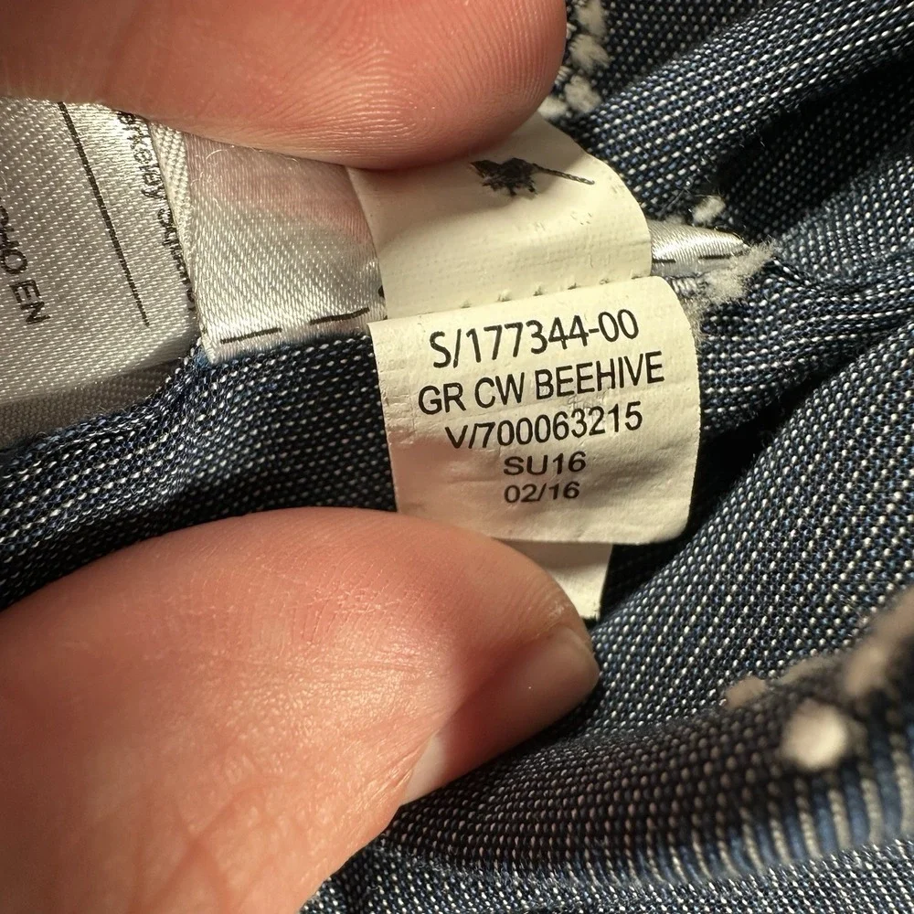Banana Republic Grant Fit Custom‎ Shirt Blue Beehive Print Mens Medium
